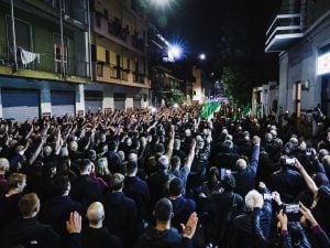 Saluti romani e rito del “presente” al corteo per Sergio Ramelli a Milano: presenti 2mila militanti di estrema destra