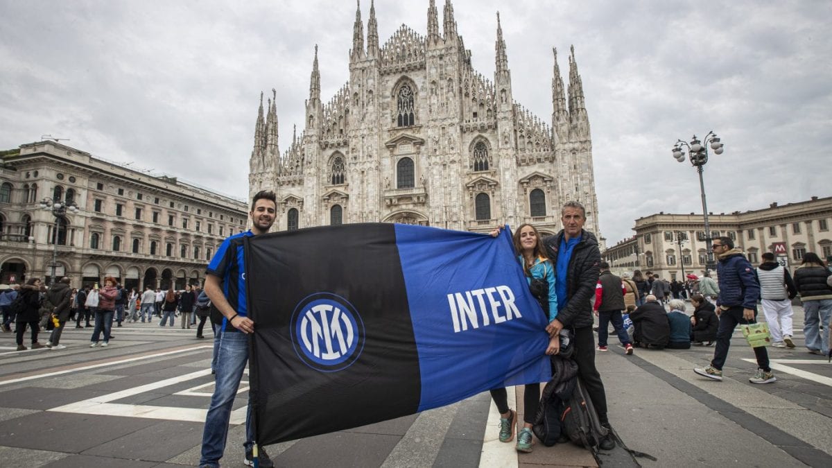 La festa scudetto Inter del 2024 in Piazza Duomo a Milano