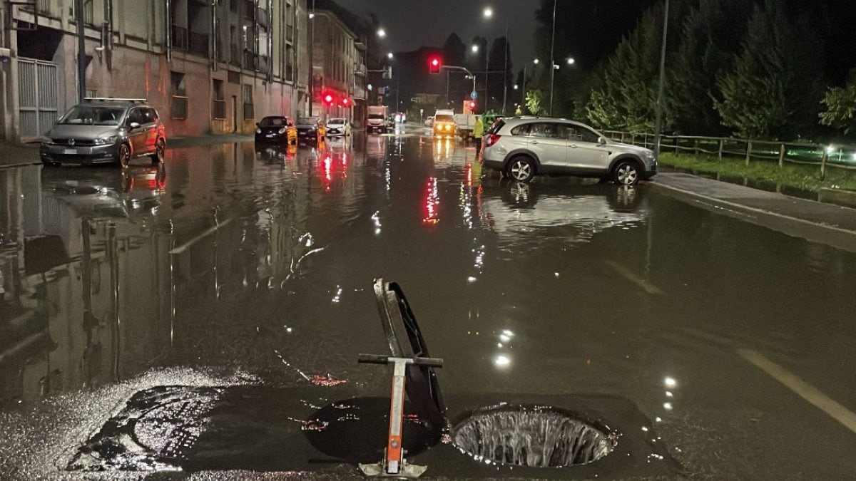 Strade allagate a Milano dopo il temporale – fonte: Marco Granelli, assessore alle Opere pubbliche, Cura del territorio, Protezione civile del Comune di Milano