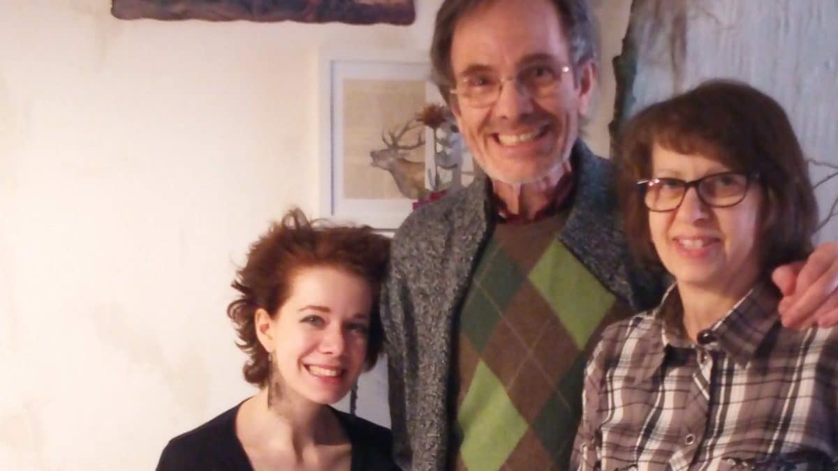 Maria Miceli con i genitori Raffaele e Annarita