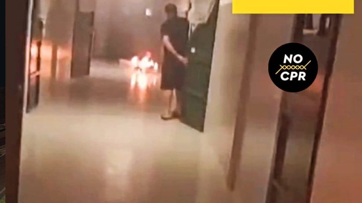 Un’immagine dei materassi bruciati nel Cpr (Fonte: NoCpr)