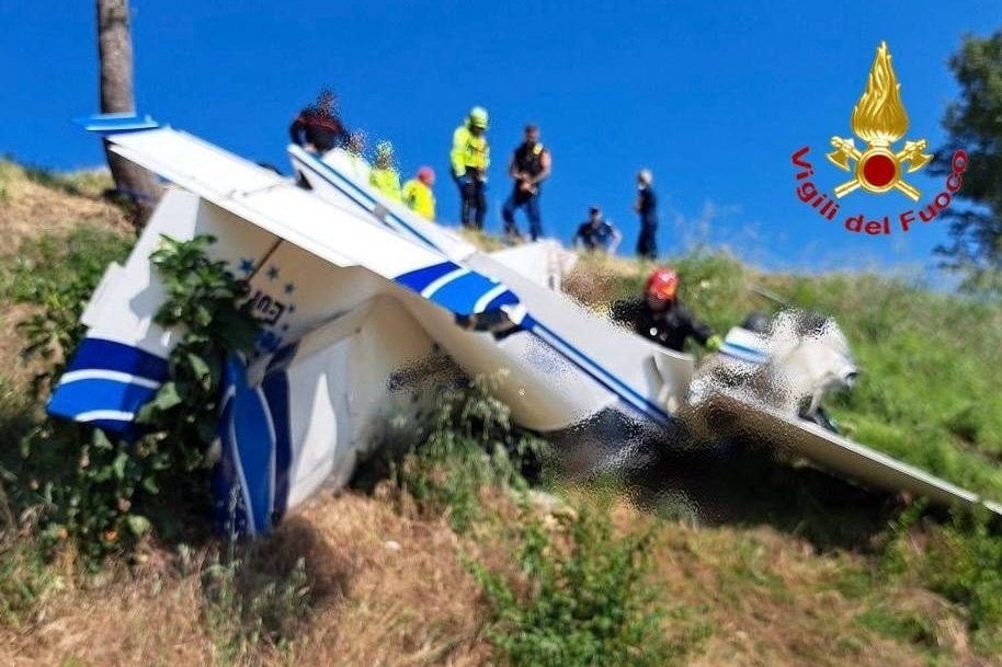 L’intervento dei vigili del fuoco a Polpenazze