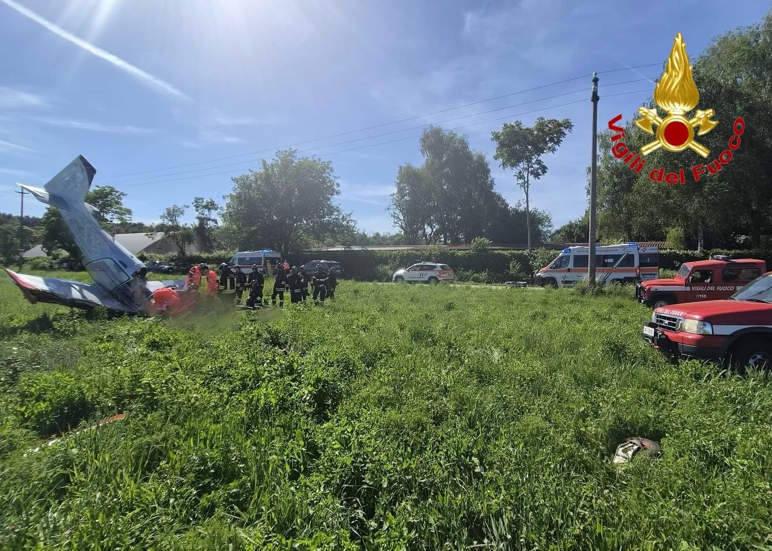 L’area in cui è precipitato l’aereo