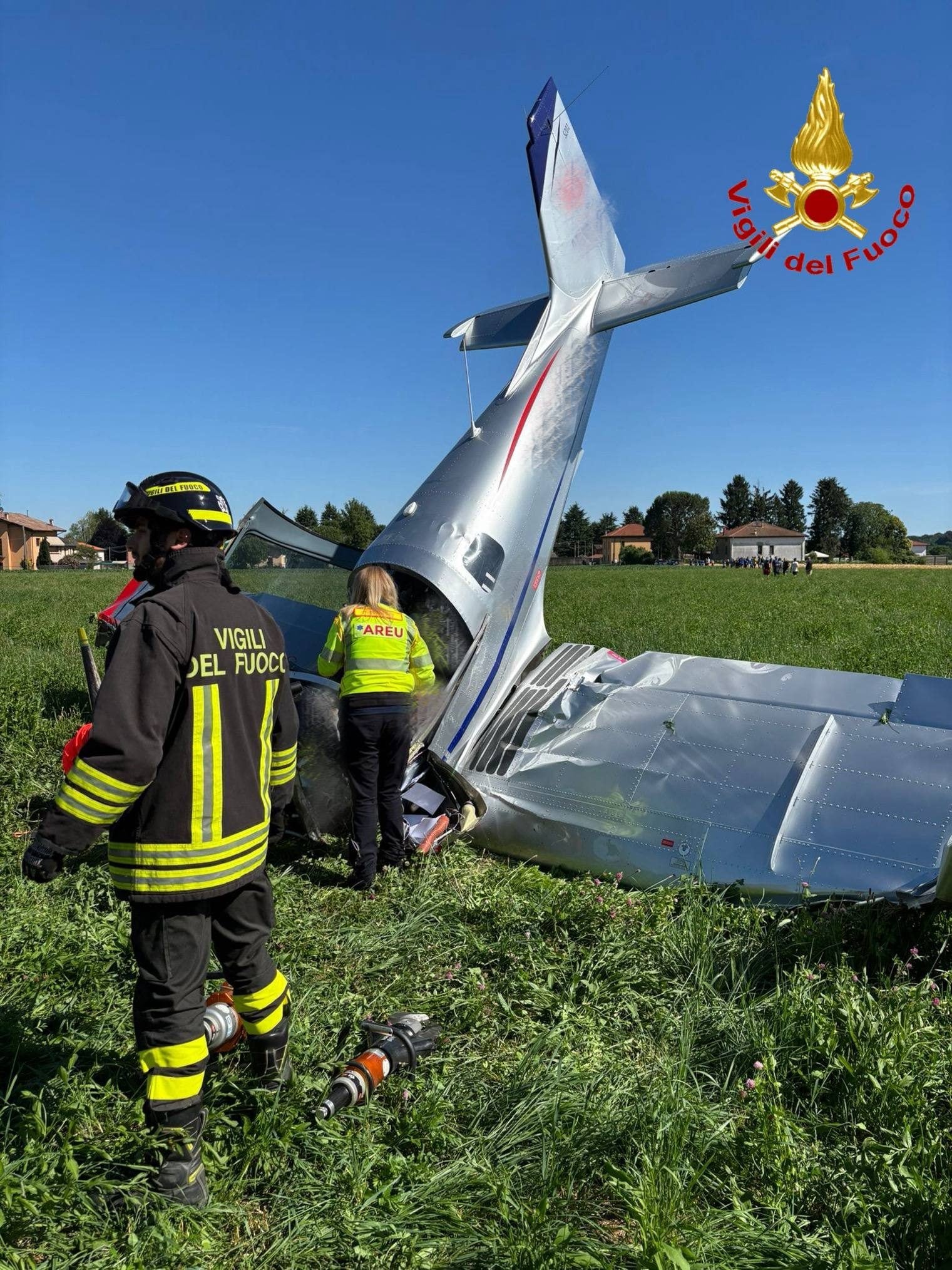 L’intervento di Areu e dei vigili del fuoco