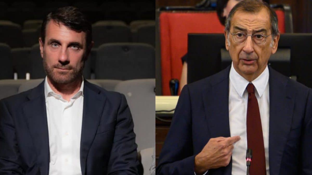A destra il sindaco Giuseppe Sala; a sinistra il candidato sindaco Massimiliano Lisa