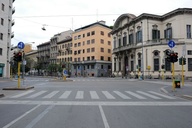La città di Milano deserta in agosto (LaPresse)