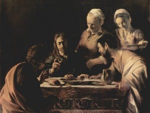"La cena in Emmaus", capolavoro di Caravaggio