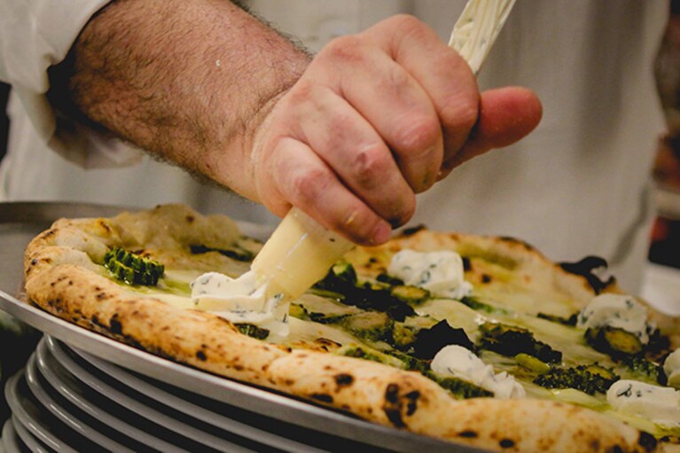 Pizza ricotta e menta Da Michele