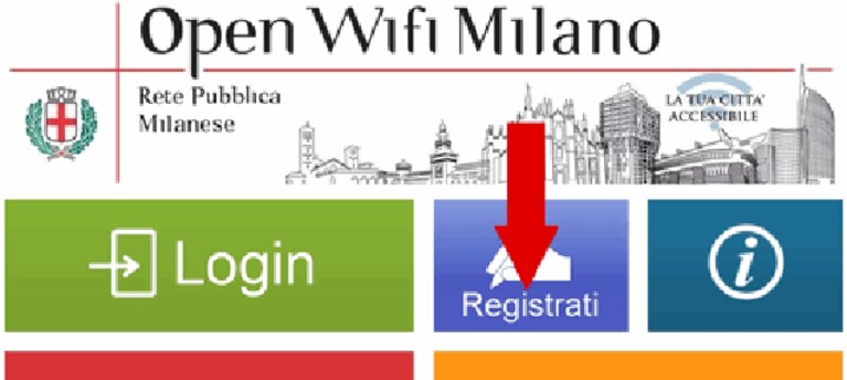 Come registrarsi alla rete di Wi-Fi libero a Milano.