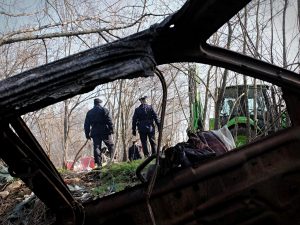 Il boschetto della droga di Rogoredo, a Milano (Archivio)