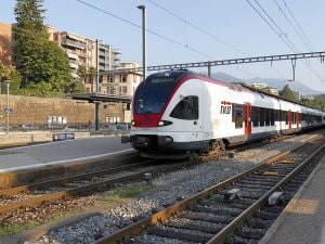 Uno dei treni Tilo che collegano la Lombardia con il Ticino