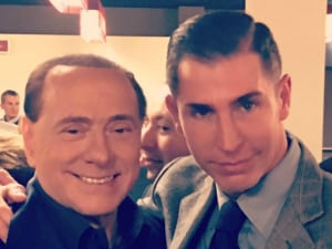Luigi Iocca con Silvio Berlusconi (Facebook)