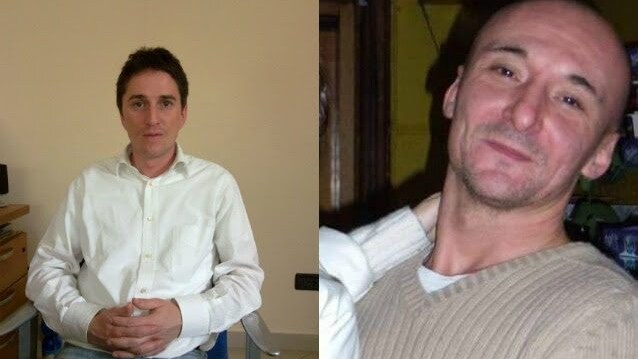 Guido Bettoni e il suo killer Lamberto Lombrici (Facebook).