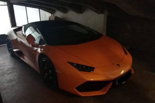 La Lamborghini Huracan sequestrata