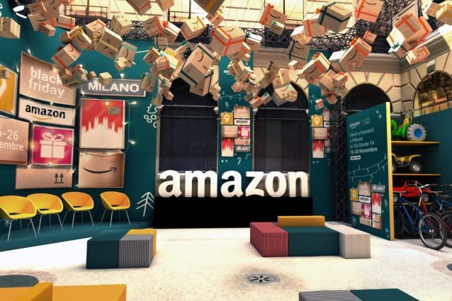 Il pop–up store di Amazon a Milano
