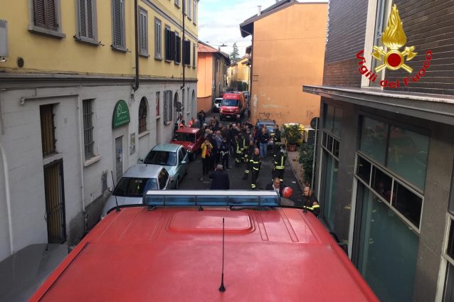 La fuga di gas e l’intervento dei vigili del fuoco
