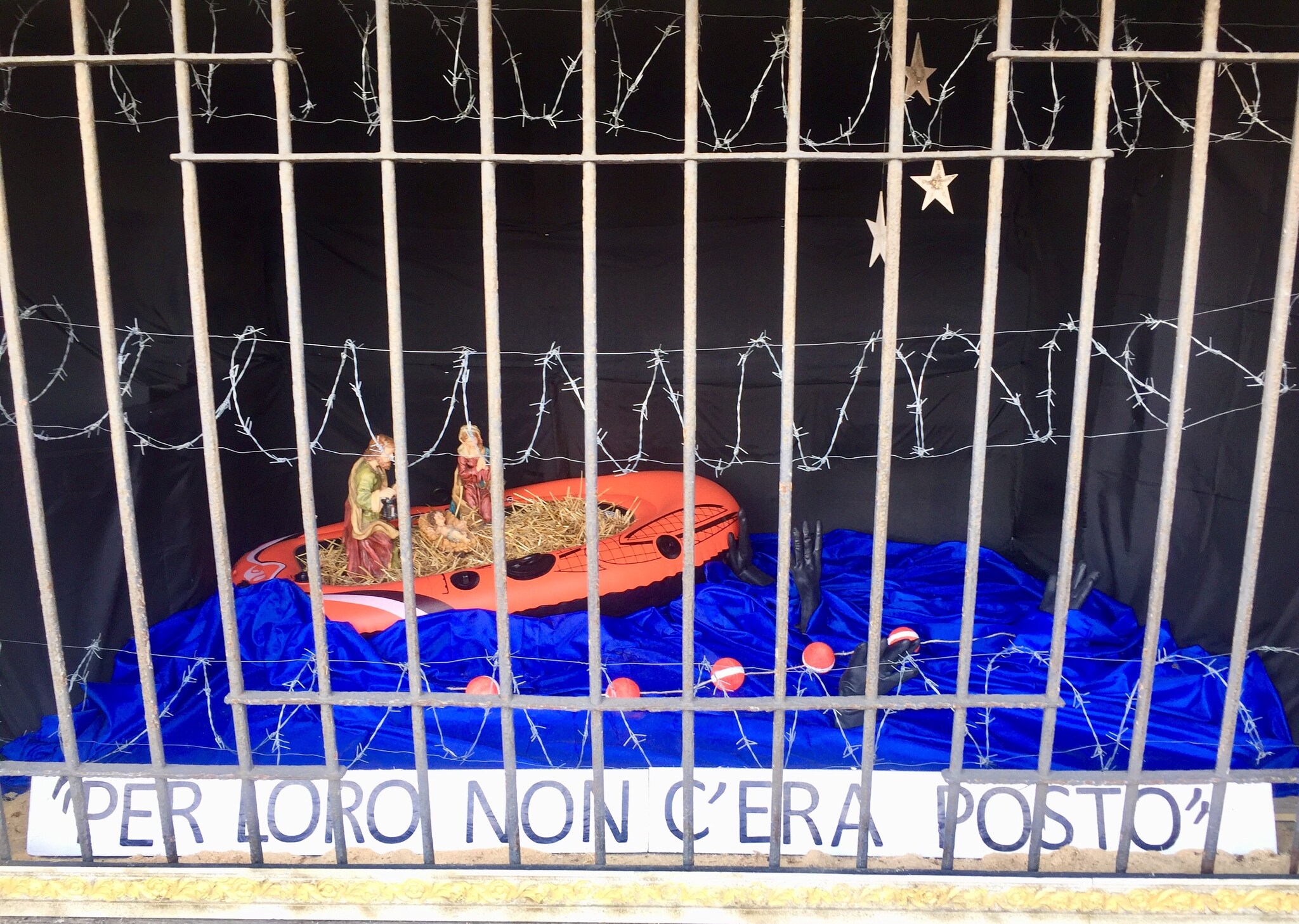 Il presepe della Casa della carità (Foto di Silvia Sardone)