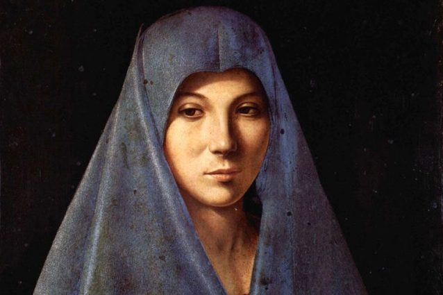 L’Annunciata di Antonello da Messina (particolare, foto Giulio Archinà)