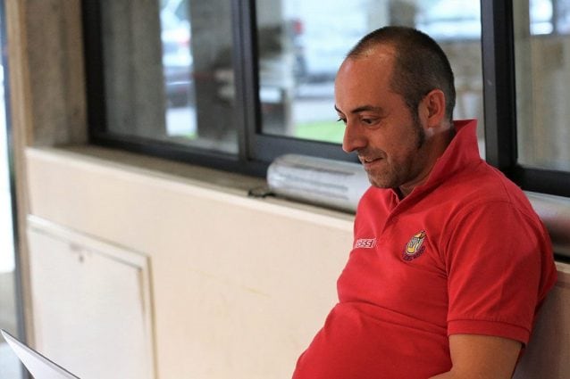Matteo Coria con la maglia dell’Edelweiss Fassi Albino (dal sito della società)