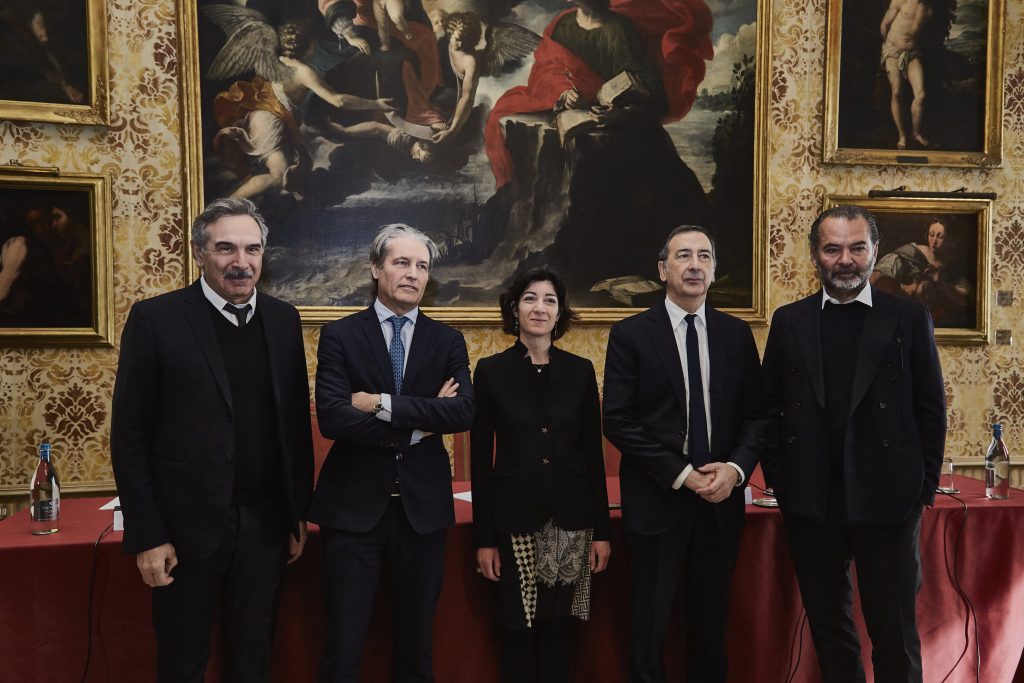 La presentazione dell’evento Moncler in collaborazione con il comune di Milano