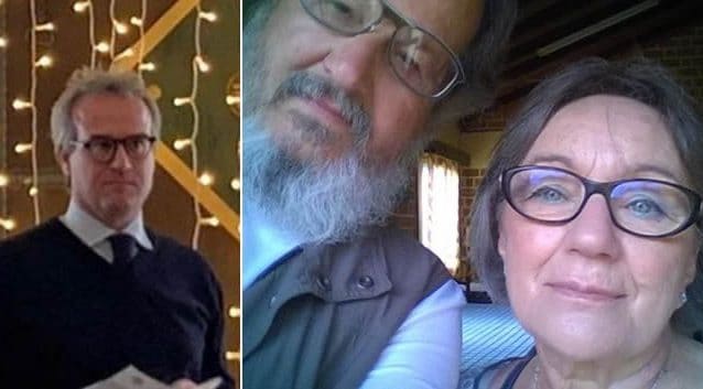 A sinistra il tesoriere di Africa Tremila, Matteo Ravasio. A destra i coniugi Carlo Spini, presidente della ong, e Gabriella Vigiani