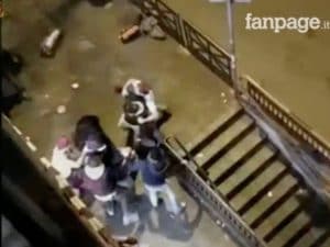 Una delle risse in cui sono rimasti coinvolti gli indagati