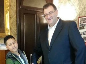 Amin col sindaco di Rho Pietro Romano (Facebook)