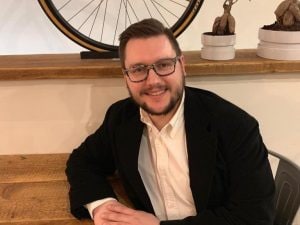 Il candidato del Movimento 5 Stelle Nicholas Anesa