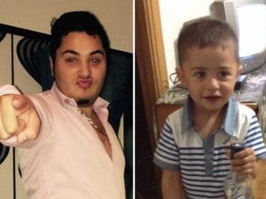 Aljica Hrustic e il figlio Mehmed, due anni, ucciso di botte dal padre
