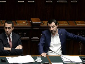 I vicepremier Luigi Di Maio (M5S) e Matteo Salvini (Lega)