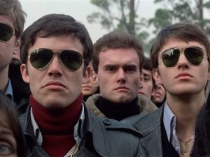 Un fotogramma del film "San Babila ore 20: un delitto inutile" di Carlo Lizzani