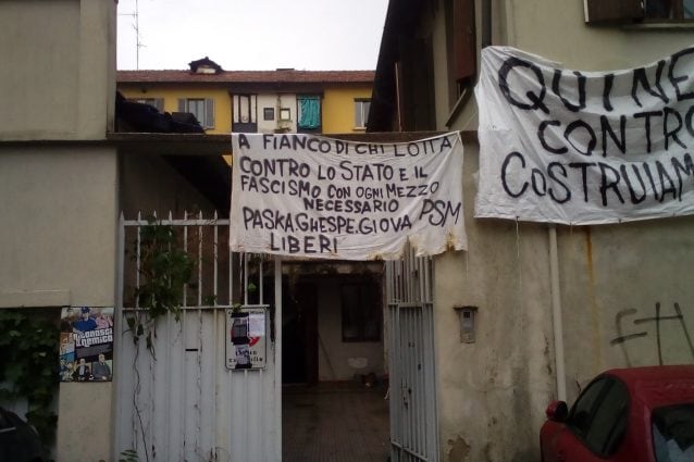 Lo stabile occupato in via Bordighera (Facebook)