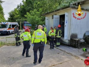 L’intervento dei vigili del fuoco