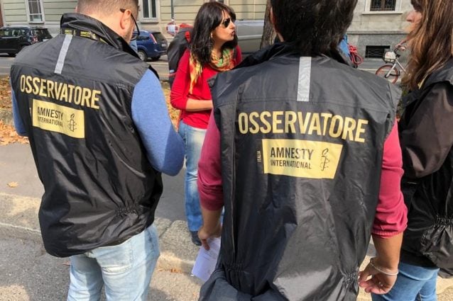 Gli osservatori di Amnesty international (Foto Giancristofaro/Fanpage)