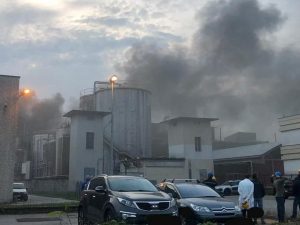 Incendio a Filago (Foto Facebook A.Capelli)