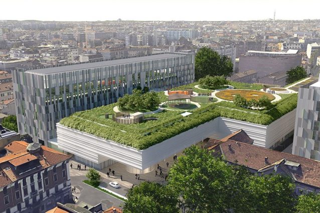 foto rendering del nuovo polo del Policlinico di Milano