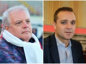 Nino Caianiello (a sinistra) e Pietro Tatarella, coinvolti nell’inchiesta "Mensa dei poveri"