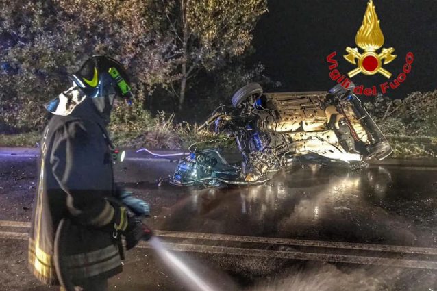 L’incidente (Foto: Vigili del fuoco)