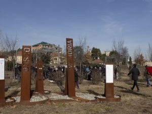 Il bosco della memoria di Monza (Foto da Facebook)