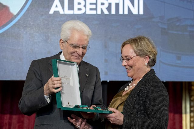 Alessandra Rosa Albertini premiata da Mattarella (Foto: Quirinale)