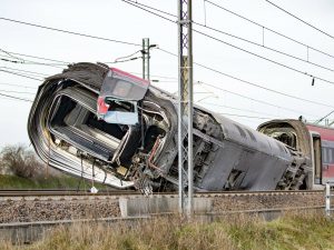 Il Frecciarossa deragliato a Lodi