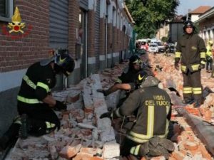 Il luogo della tragedia ad Albizzate