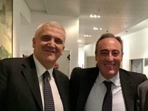 Luigi Cajazzo (a sinistra) e l’assessore Giulio Gallera