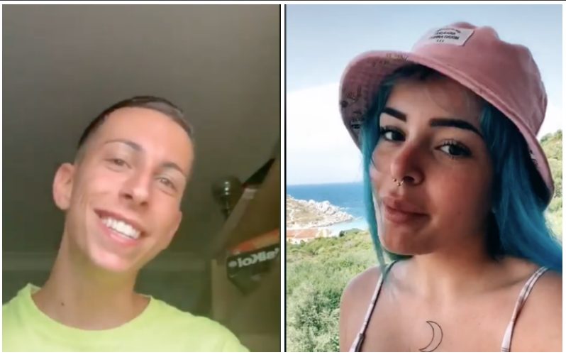 Vincenzo e Rosalba, alias "vincenzotedesco97" e "rosalba" su TikTok