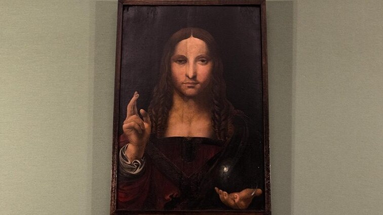 Il Salvator Mundi esposto a San Domenico Maggiore.
