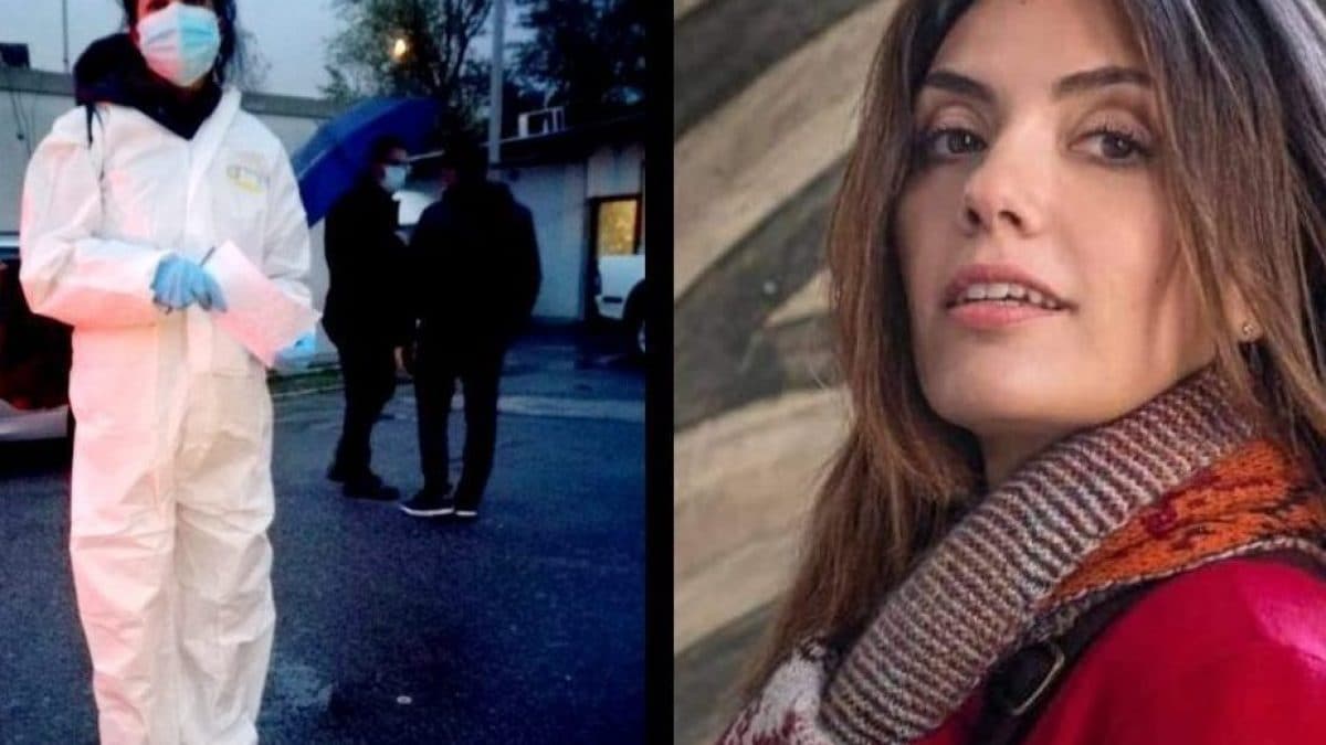 A sinistra l'assistente sociale Alessandra Romano, a destra Serena Rossi nelle vesti di Mina Settembre