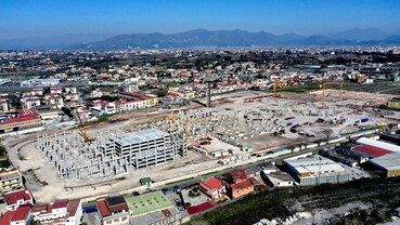 I lavori a Pompei per il Centro Maximall.
