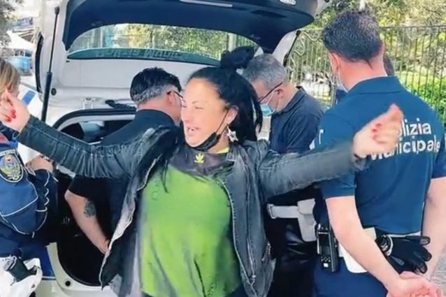 Foto pubblicata dall’assessore alla Sicurezza Alessandra Clemente