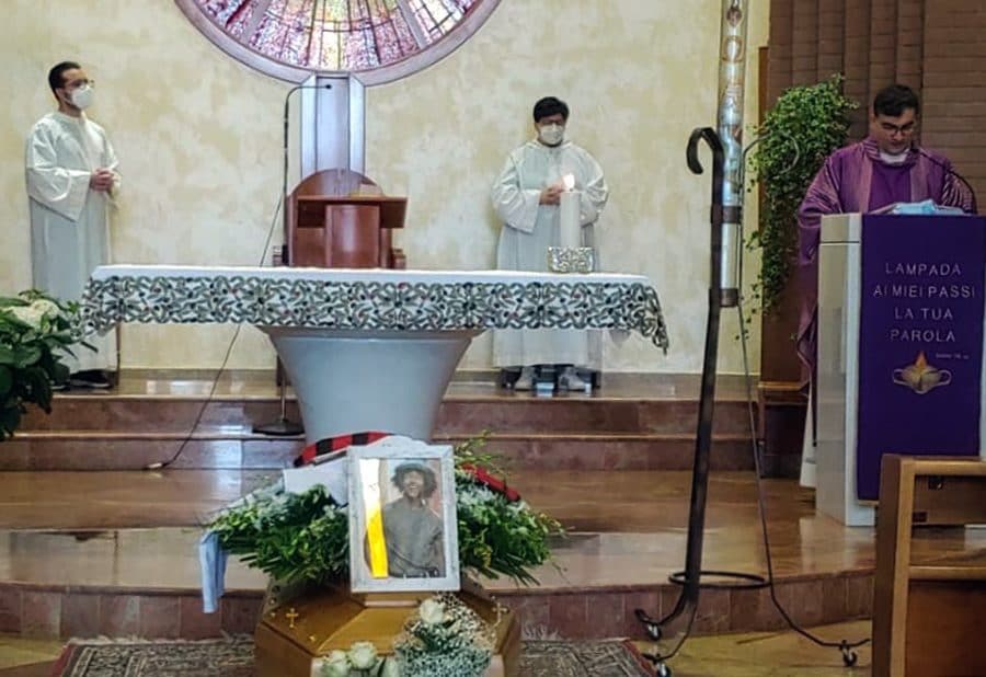 I funerali di Seid, foto Telenuova /Facebook