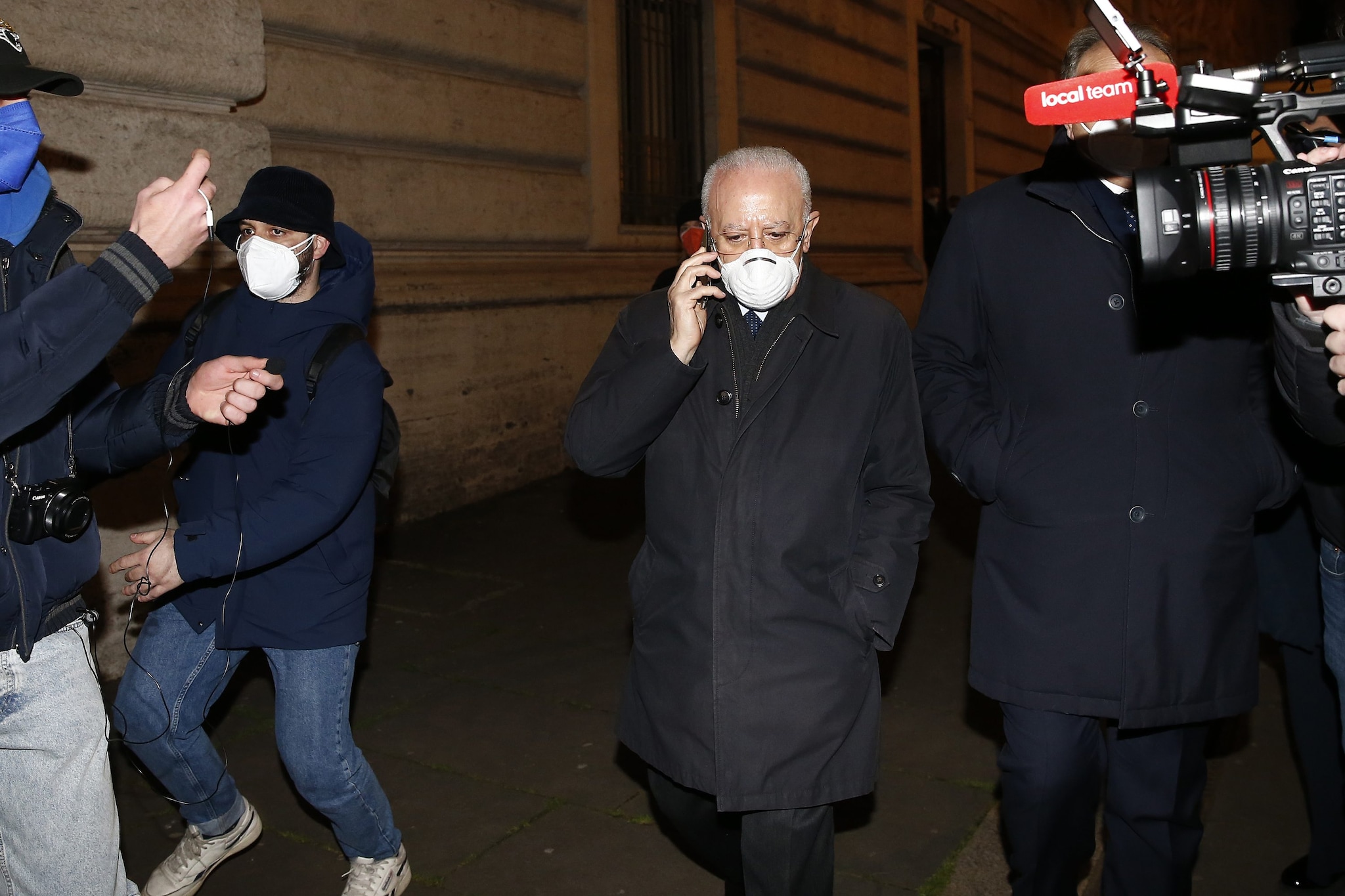Vincenzo De Luca a Roma per le elezioni del Presidente della Repubblica.